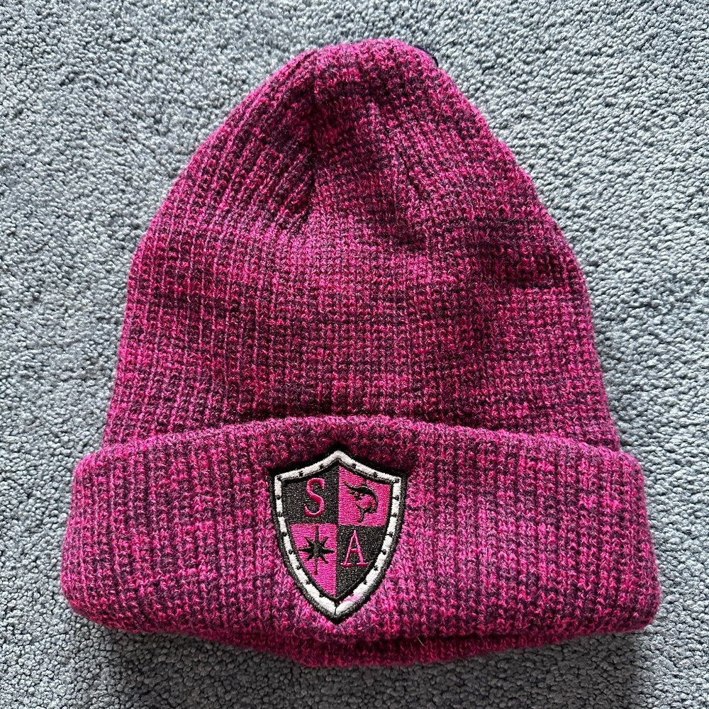 Soul Of Adventure SA Company Women's Pink & Black Wool Beanie Hat